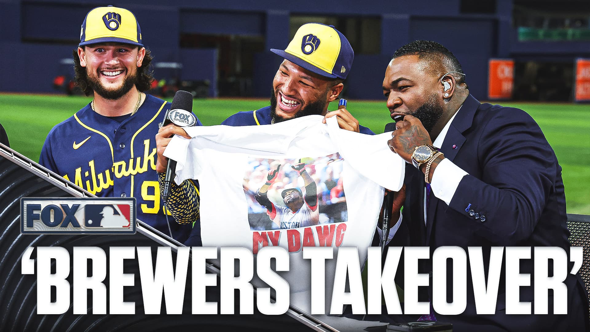 Stylized infographic showing ticket arbitrage tourism trends during the 2026 World Series between Milwaukee and Tampa Bay