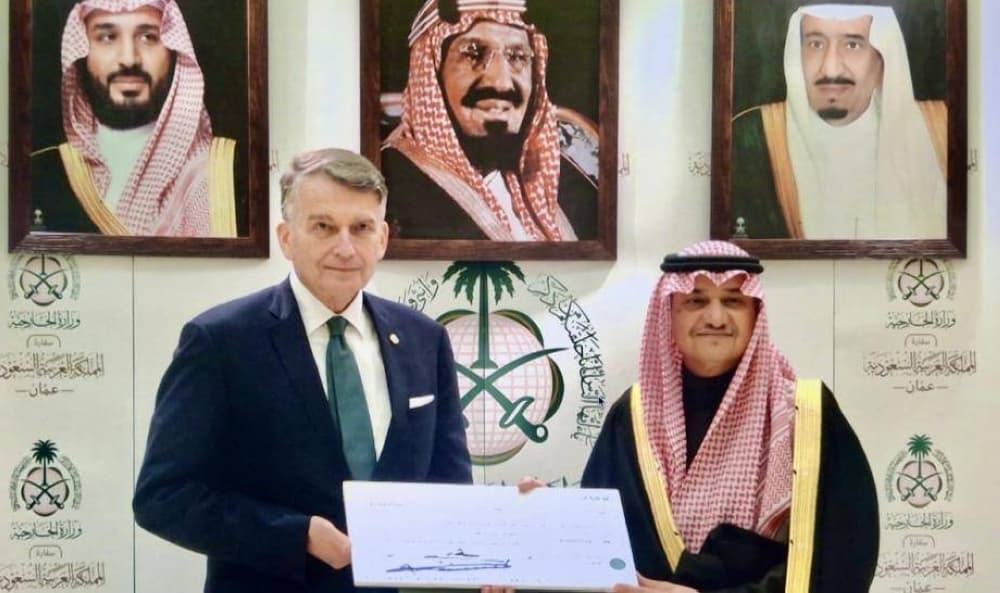 Saudi Arabia's contribution to UNRWA for Palestinian refugees