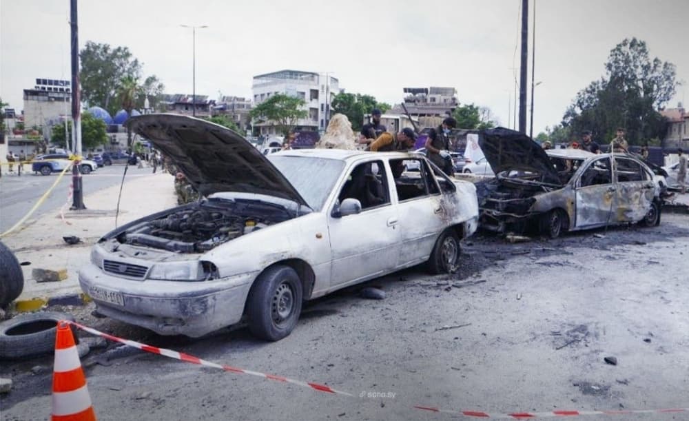 Car bomb explosion in Damascus kills one soldier and injures 23 others