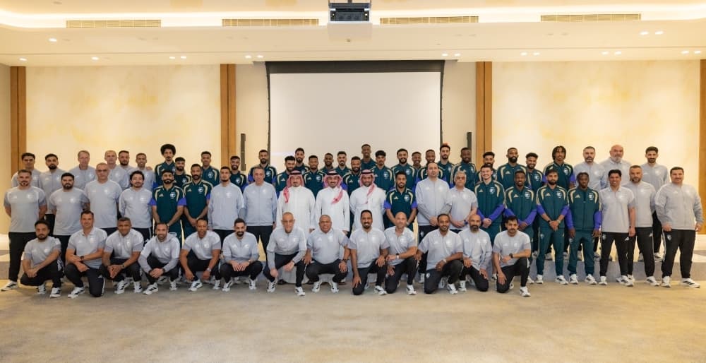 Saudi national football team training in New York for World Cup preparation