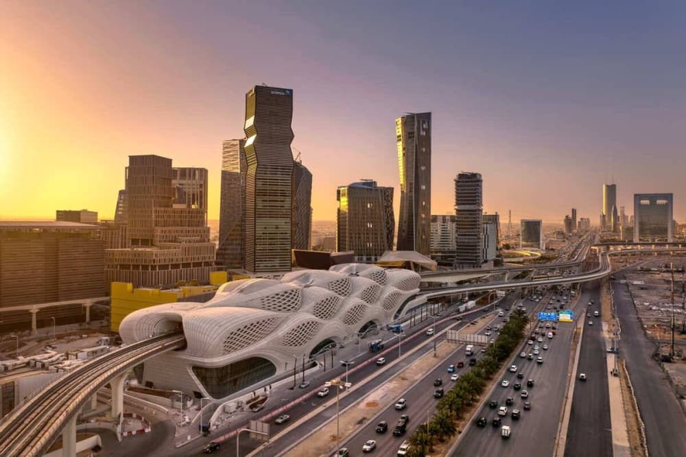 Saudi Arabia skyline with a focus on real estate investment regulations