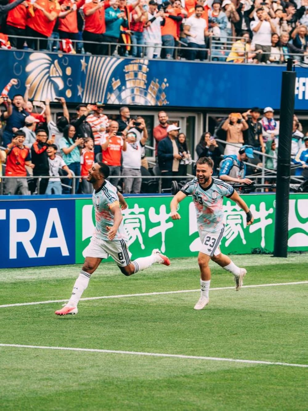 Cristiano Ronaldo in action during a World Cup match against Spain.