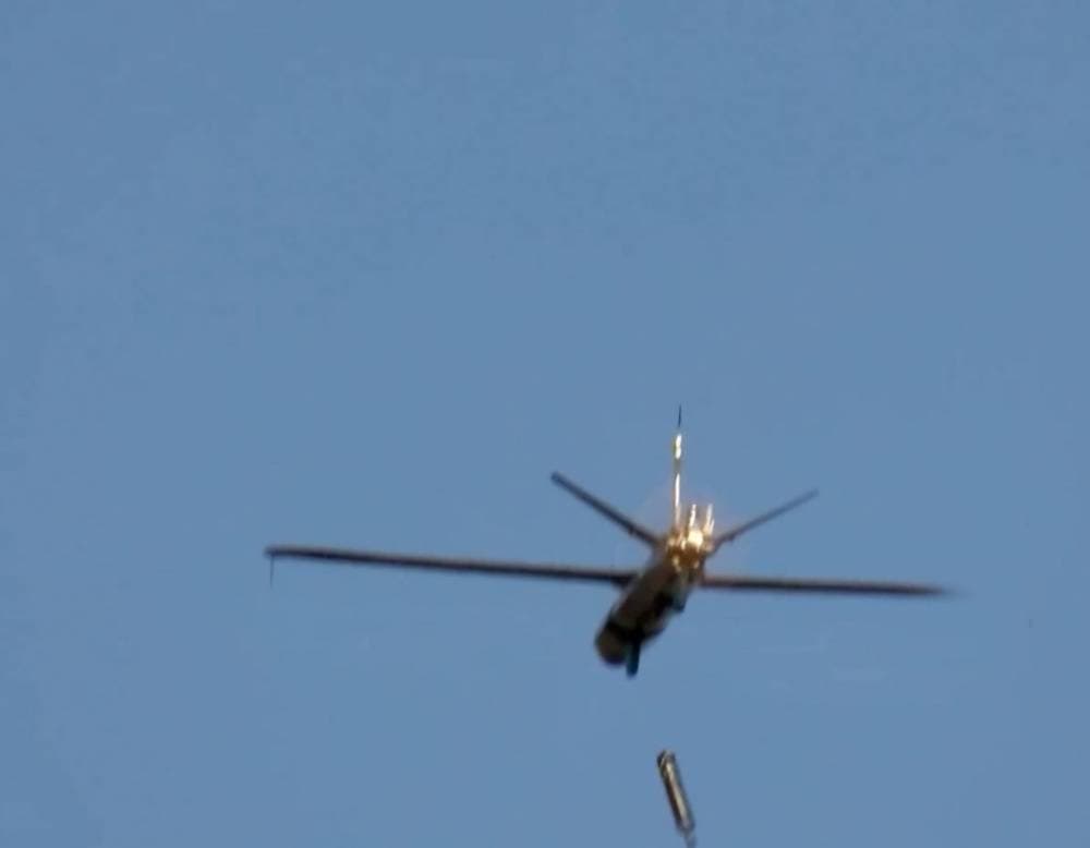Houthi missile attacks on Al-Mokha port in Yemen