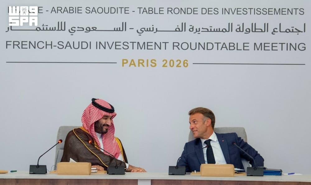 Infographic detailing the 21 agreements signed between Saudi Arabia and France during the Crown Prince's visit.