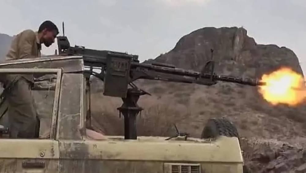 Infographic showing Yemeni Armed Forces' 1417 precision operations against Houthi militia in Taiz.