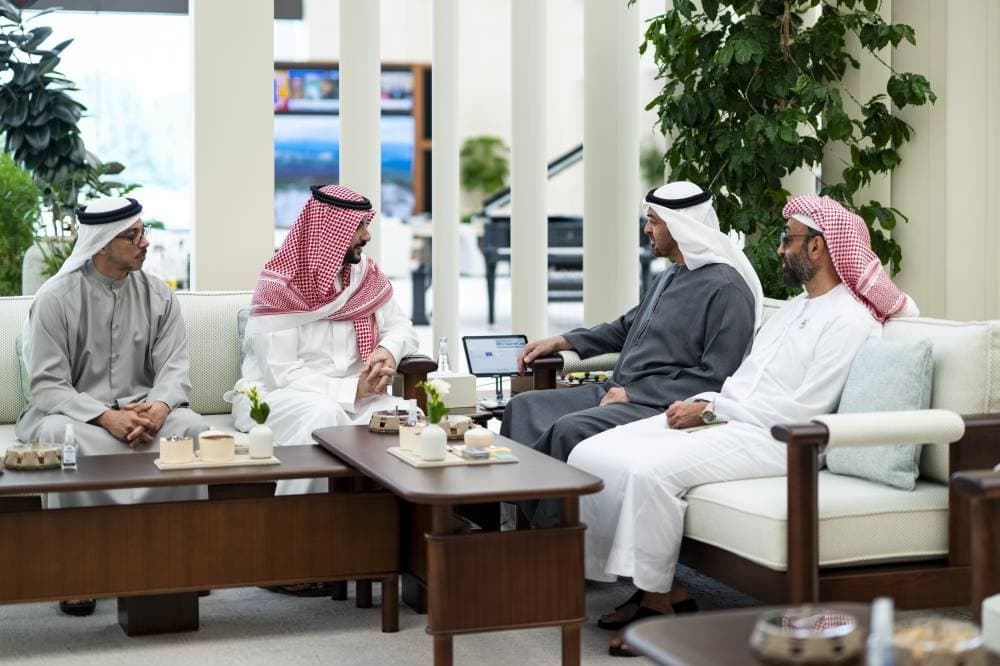 UAE President Hosts Saudi Defense Minister for Bilateral Talks on Security and Cooperation