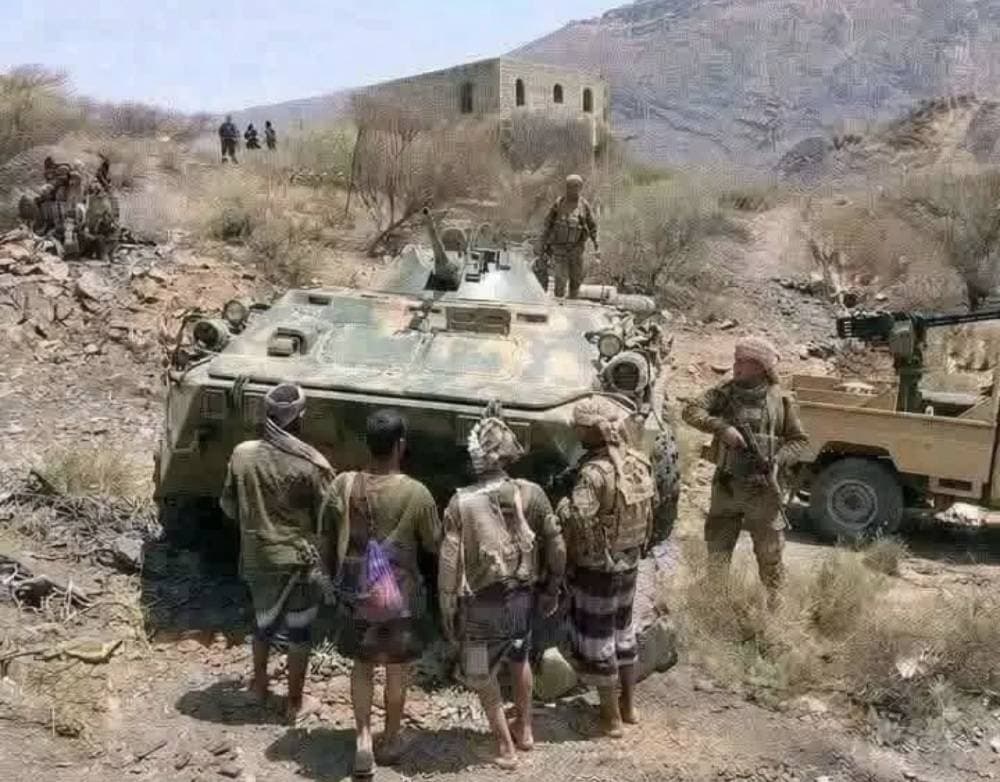 Map showing the advances of Yemeni government forces in Operation Fajr al-Yemen against Houthi militants.