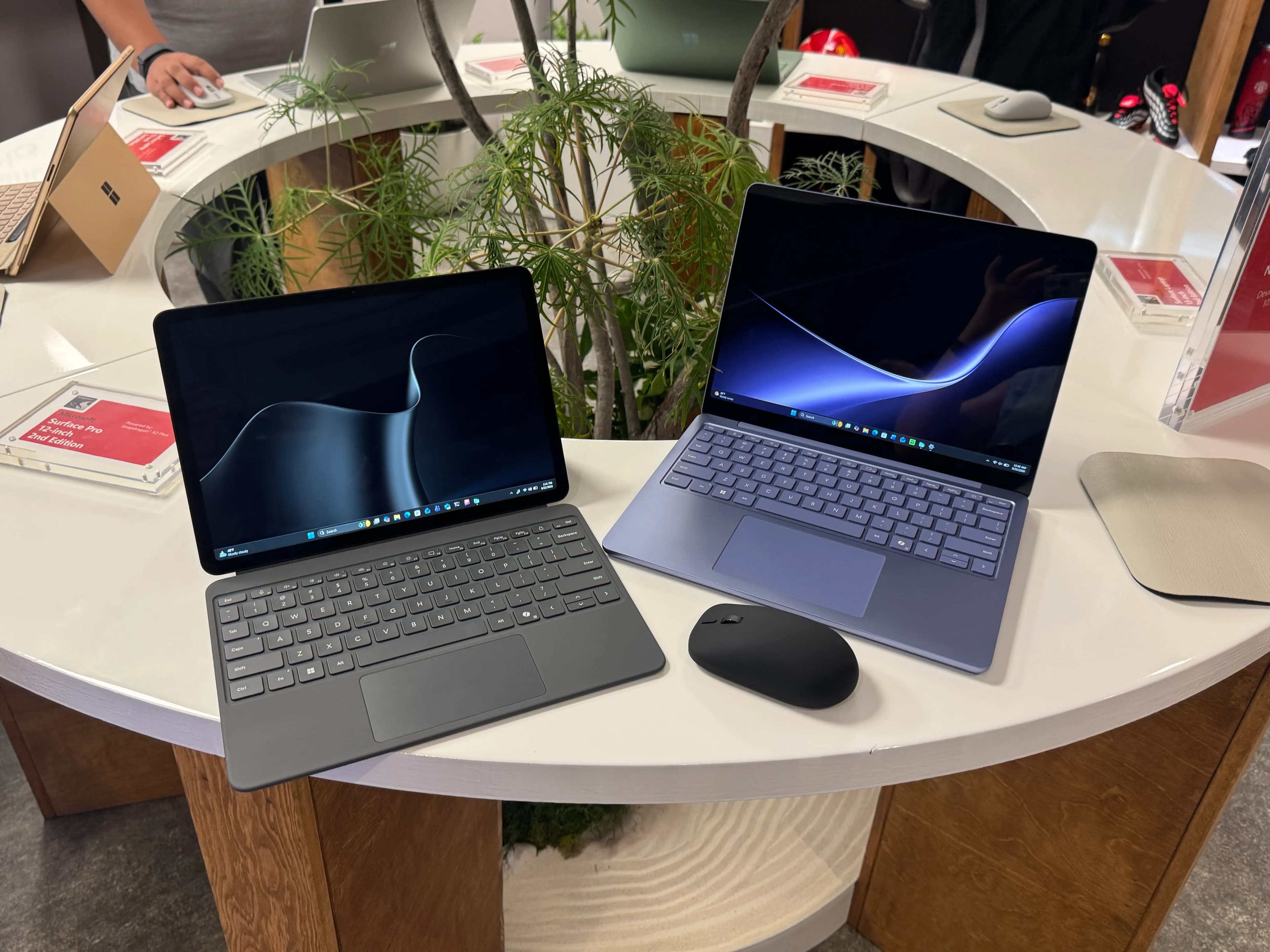 New Microsoft Surface devices featuring Snapdragon X2 processors with enhanced performance and AI capabilities.