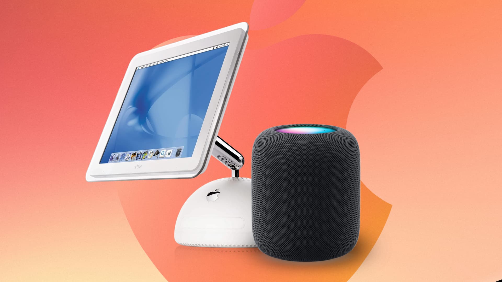 A modern 6-inch AI smart home hub with voice and facial recognition features.