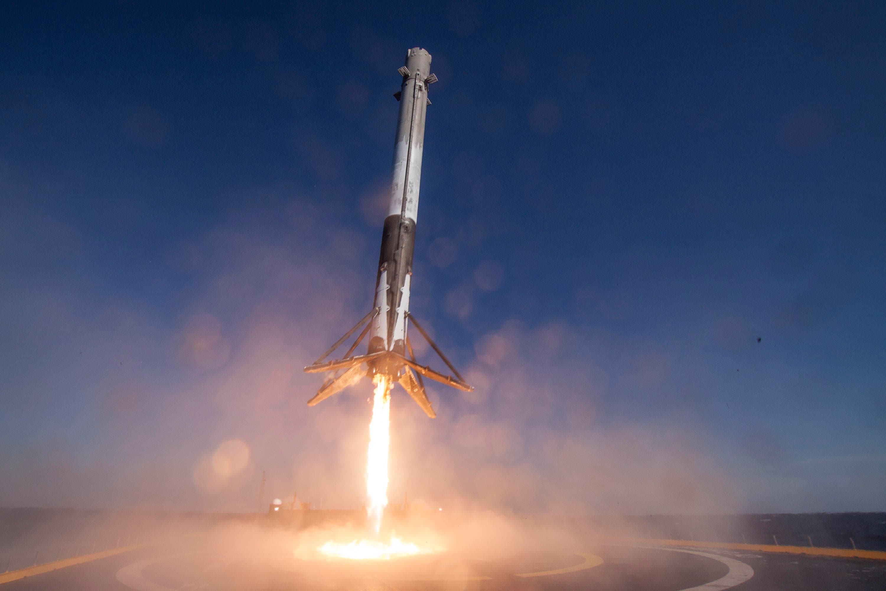 SpaceX rocket stage impact site on the Moon