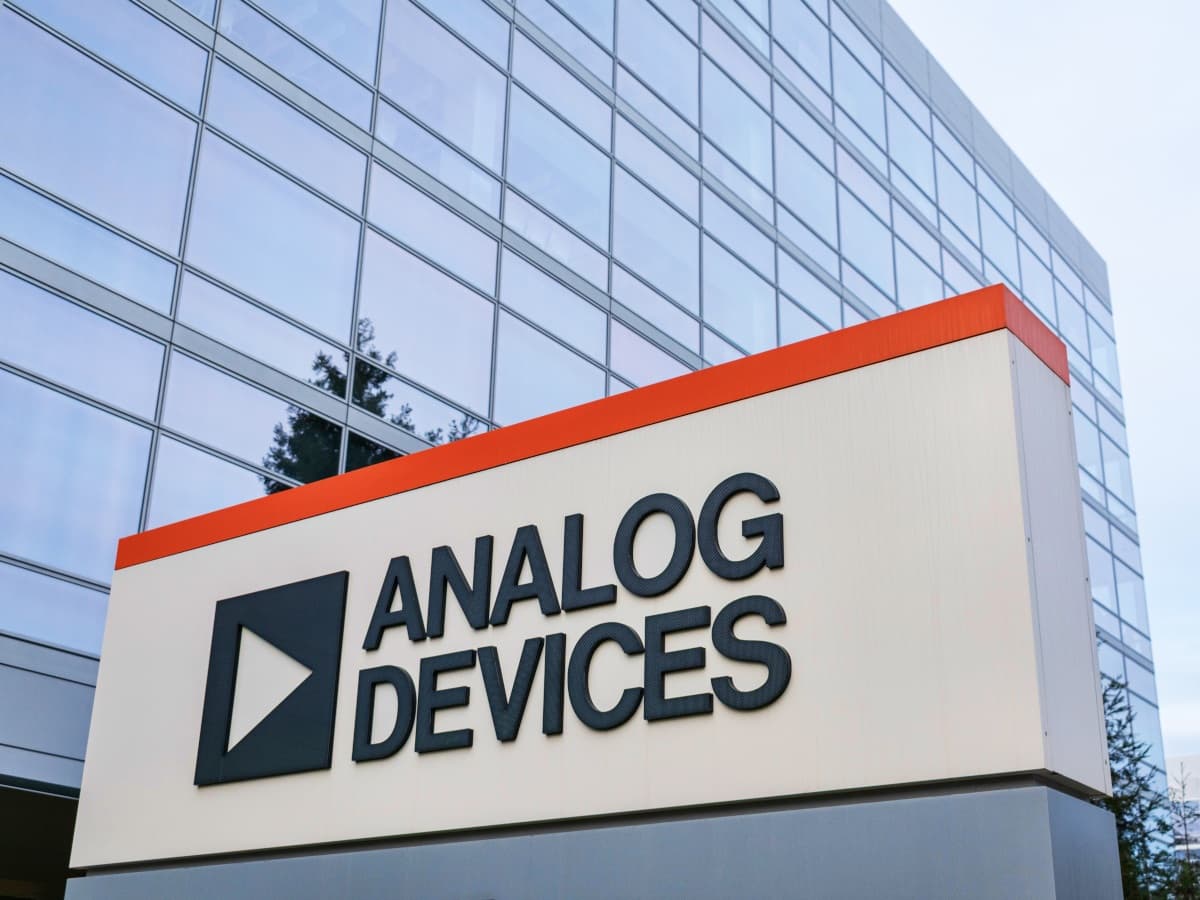 A visual representation of the $1.5 billion acquisition between Analog Devices and Empower Semiconductor, highlighting AI technology.