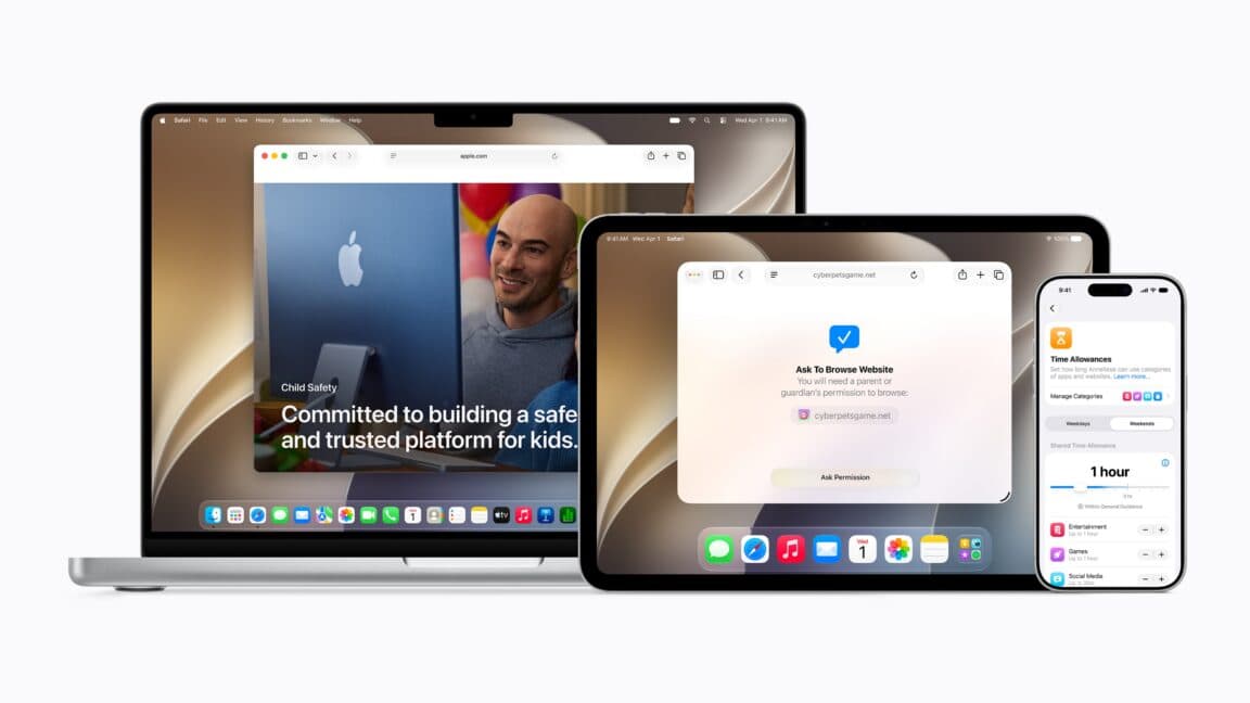 Apple logo with a graphic showing the transition from Intel to Apple Silicon