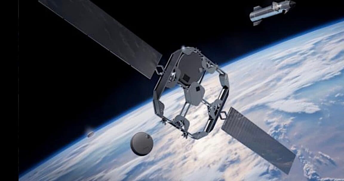 SpaceX Starfall capsule launching into orbit