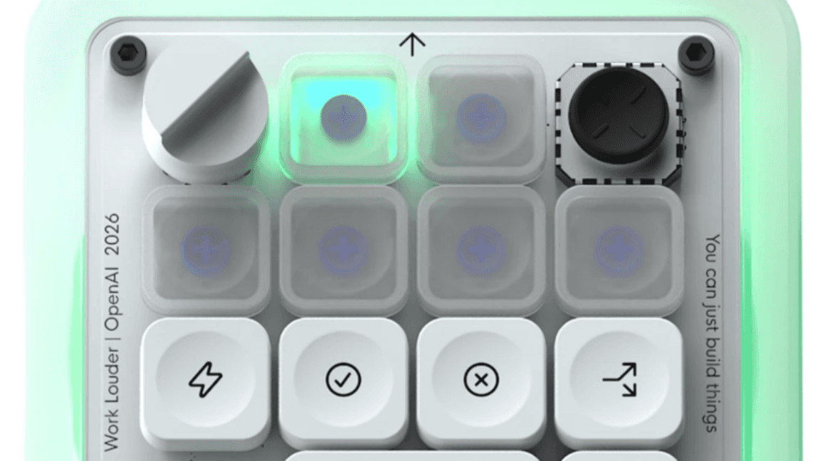OpenAI Codex Micro keyboard designed for coding applications