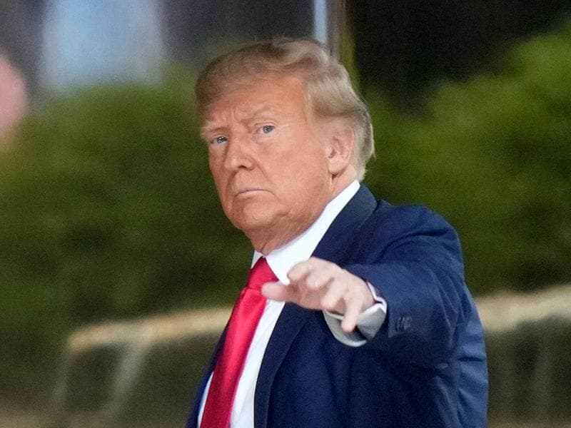 Trump speaking about his health following a medical examination