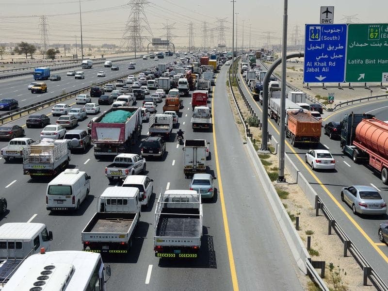 Infographic showing statistics on UAE road accidents and risky driving behaviors