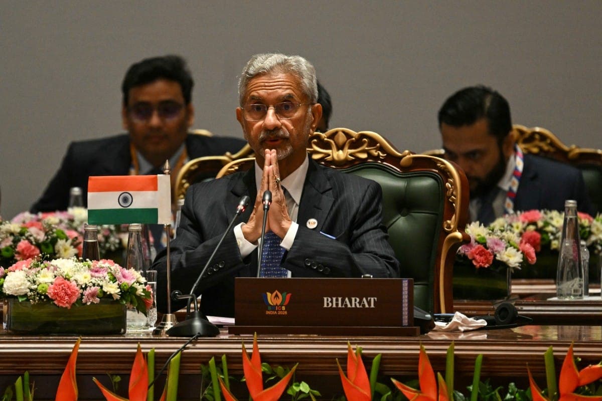 BRICS foreign ministers meeting in New Delhi discussing energy and geopolitical issues.