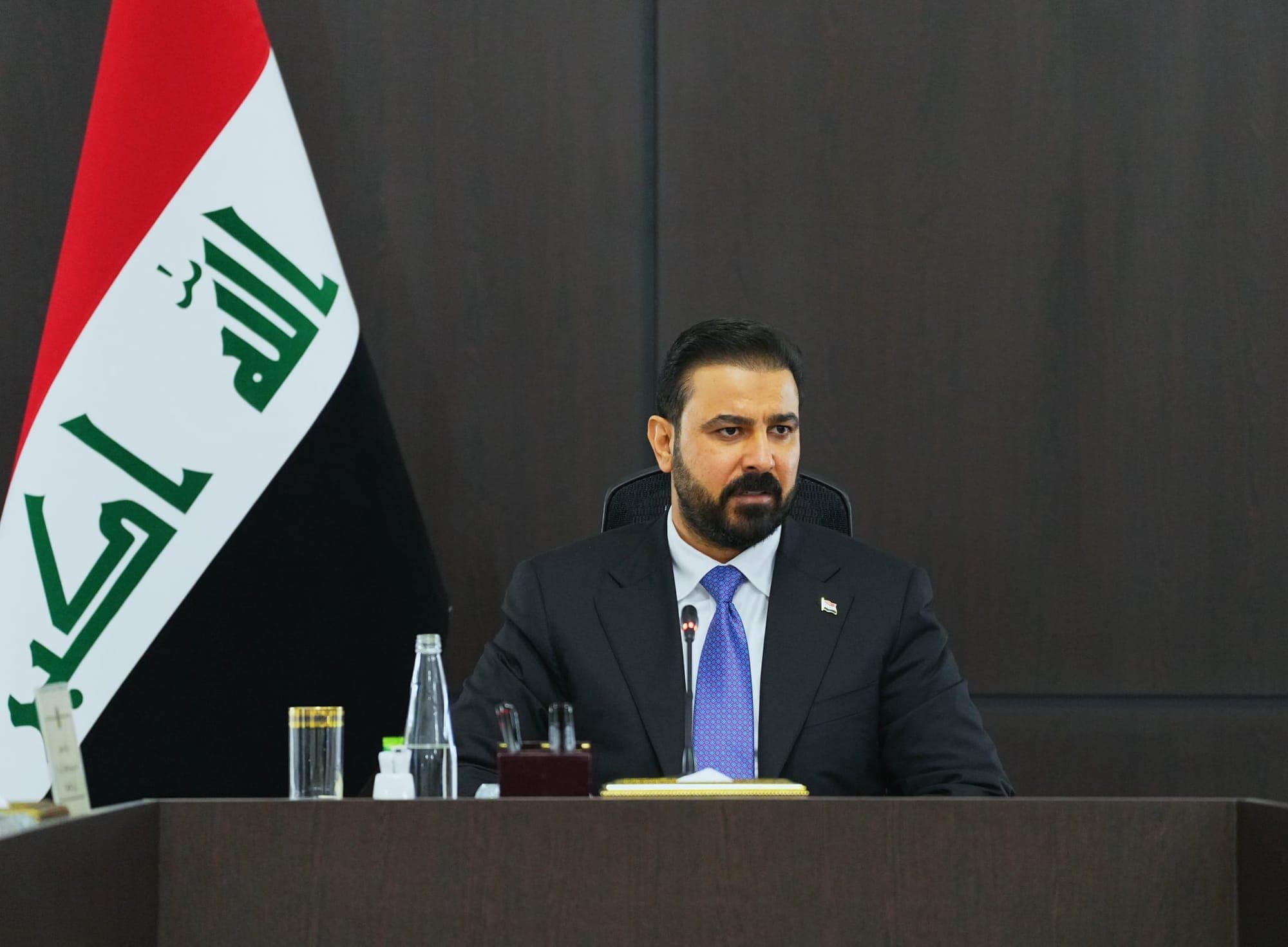 Map highlighting Iraq's commitment to regional security against attacks on UAE and Saudi Arabia.