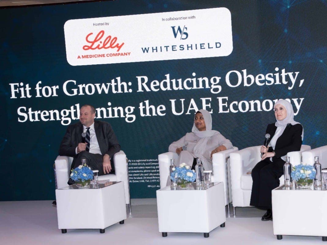 Infographic showing UAE's projected GDP growth from health interventions