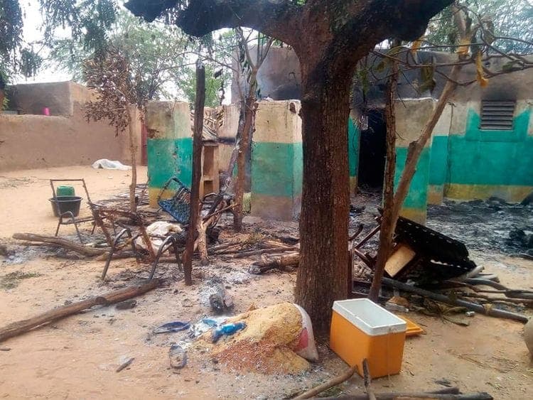A map highlighting the Mopti region in Mali affected by recent militant attacks.