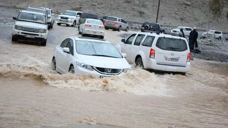 Cloud-seeding operations in the UAE during extreme summer temperatures.