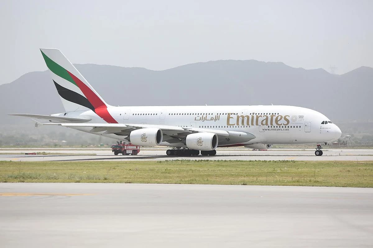 Airbus A380 aircraft undergoing safety inspections