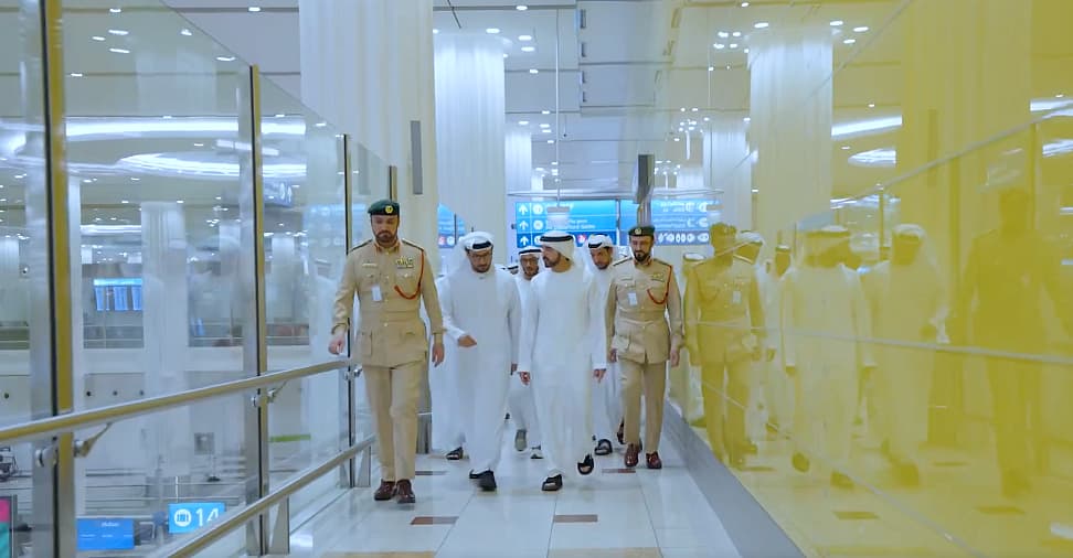 Sheikh Hamdan reviews operations at Dubai International Airport as passenger traffic reaches 95 million