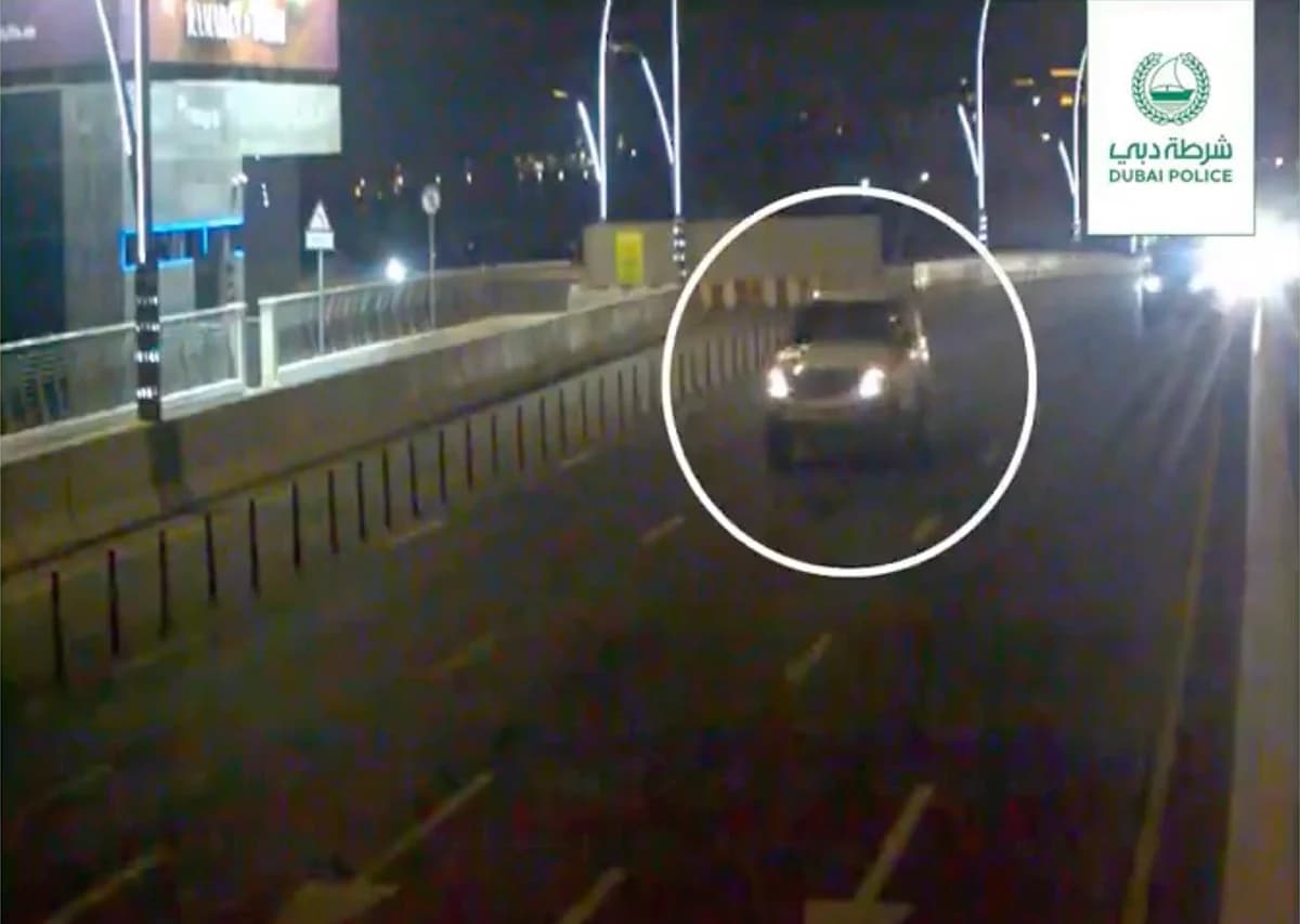 Dubai Police Impound Vehicle for License Plate Tampering and Traffic Violations