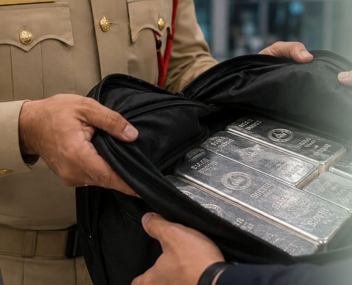Dubai Police Recover AED 2 Million in Silver Bars for Passenger at Airport