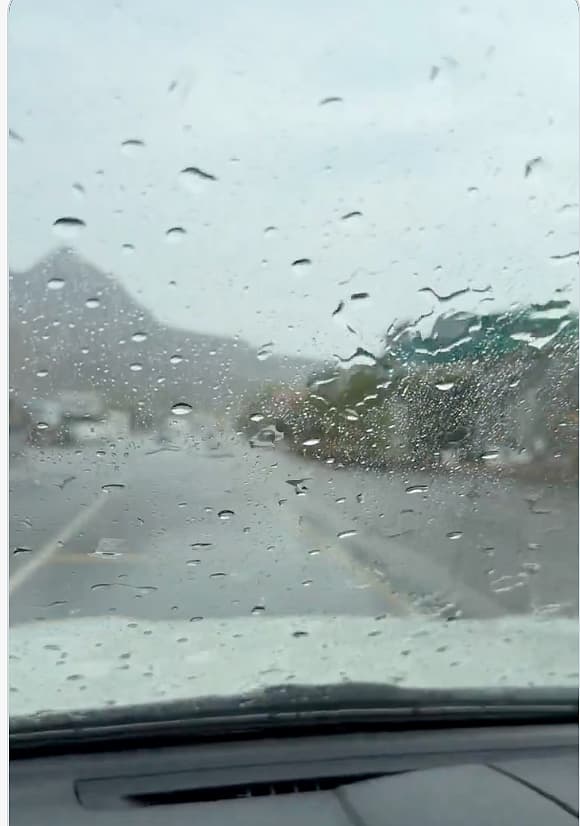 Rainfall forecast in the UAE due to a low-pressure system
