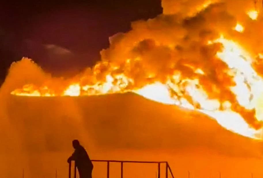 Fire at Libya's Zawiya refinery following a drone attack