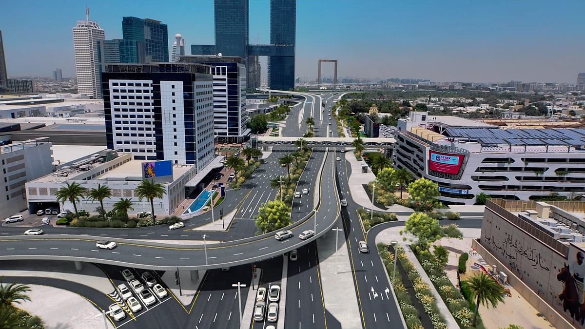 New bridge in Dubai connecting World Trade Centre to One Central