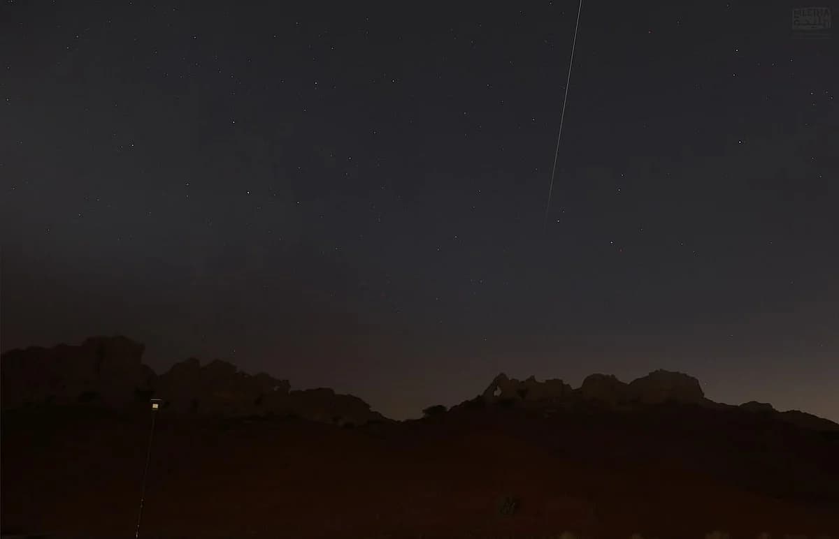 Stargazers in the UAE enjoying the Perseids meteor shower in the Al Khatim Desert.