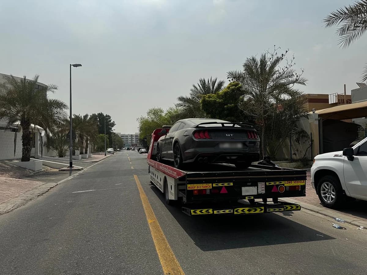 Infographic showing 497 vehicles seized by Dubai Police for unpaid traffic fines in Dubai.