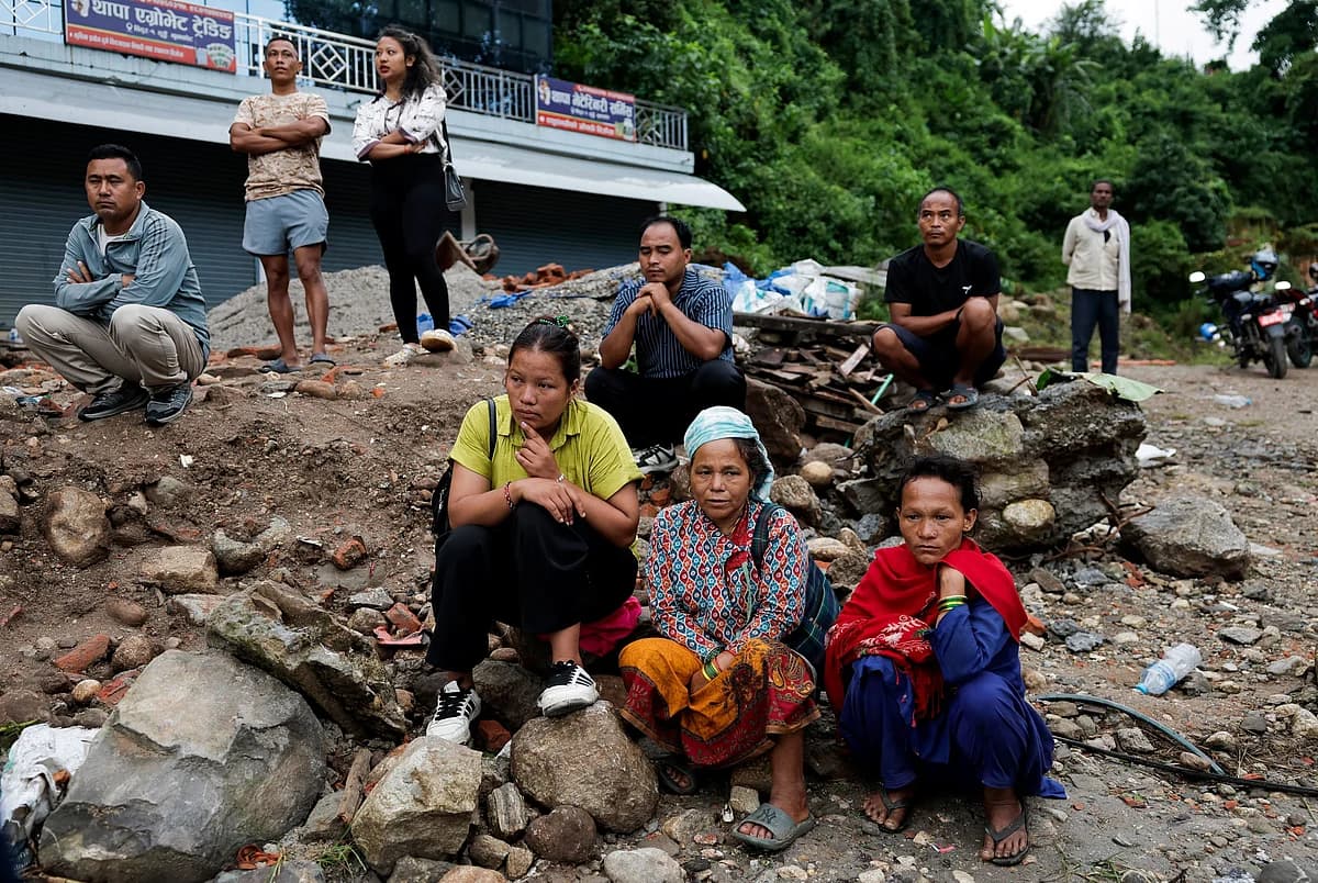 Rescue operations in Nepal following catastrophic floods from a glacial collapse, highlighting the urgent humanitarian crisis.