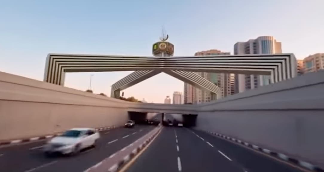 A visual representation of the redesigned Al Taawun Square highlighting traffic flow improvements and tunnel construction.