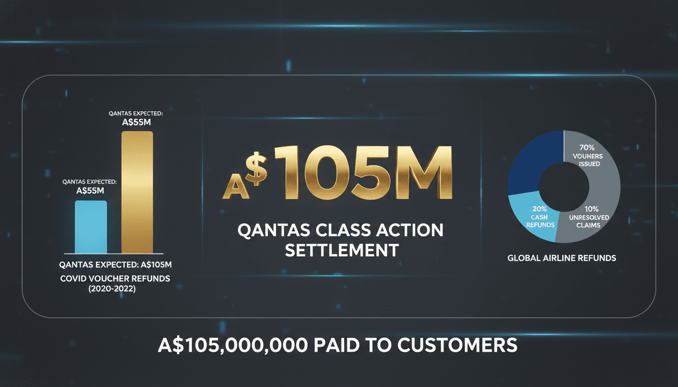 Qantas settles class action for A$105m over Covid flight voucher refunds