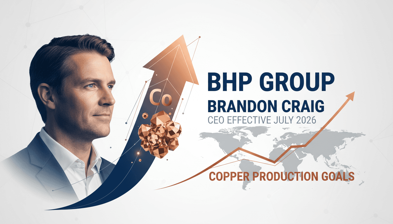BHP Group Appoints Brandon Craig as CEO Effective July 2026