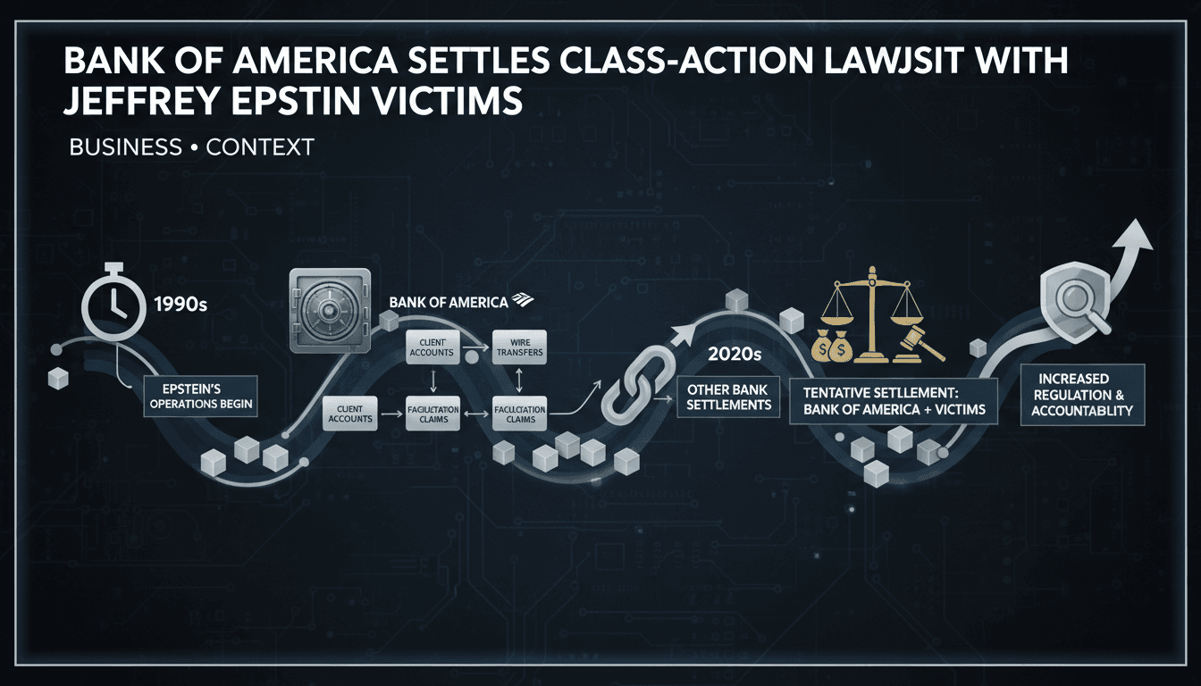 Bank of America Settles Class-Action Lawsuit with Jeffrey Epstein Victims