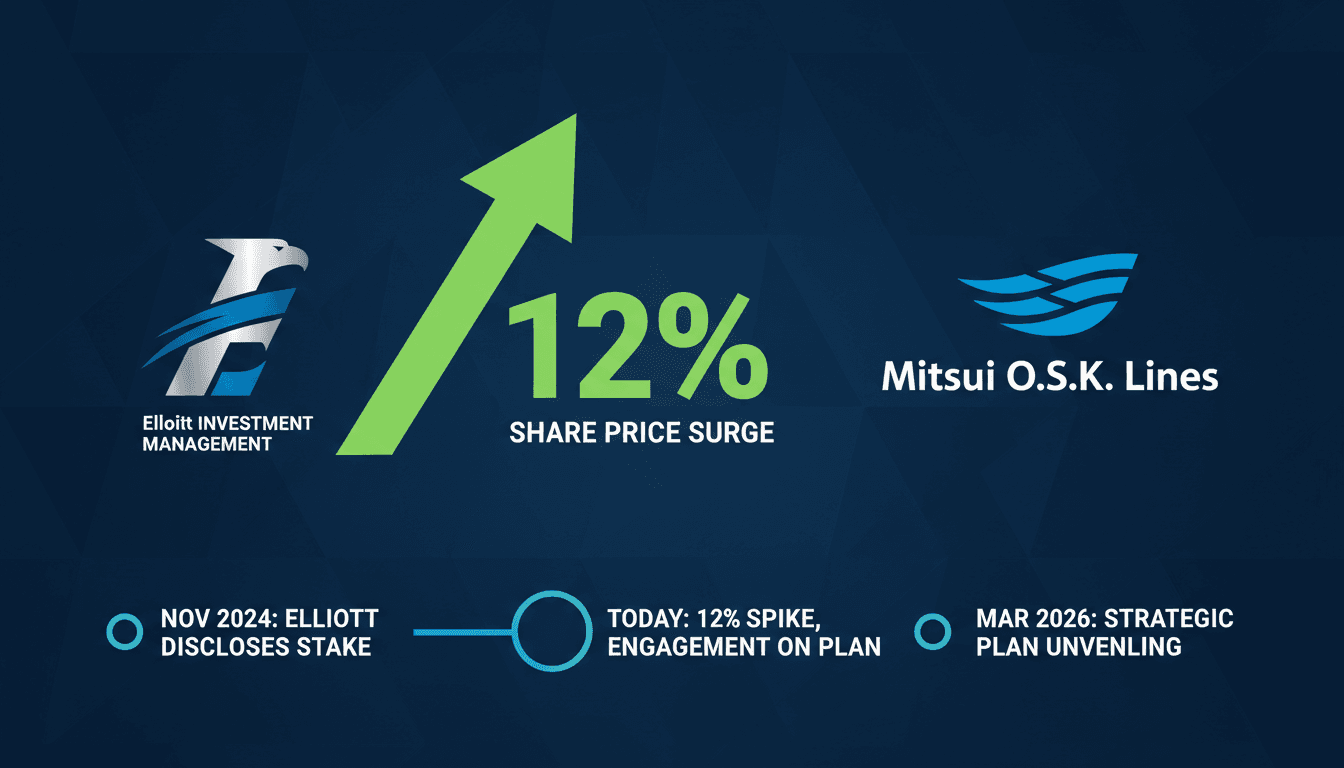 Elliott Investment Management Acquires Major Stake in Mitsui O.S.K. Lines Leading to Share Price Surge