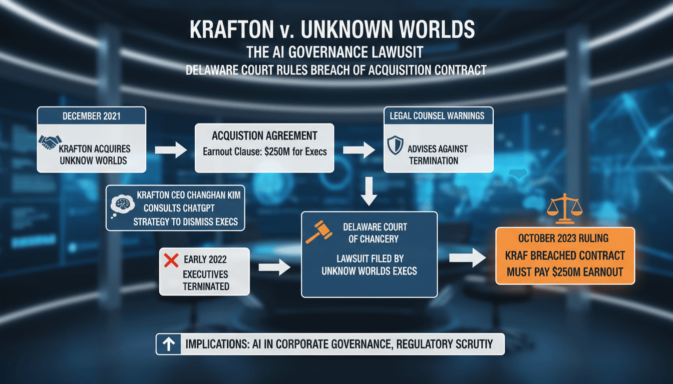 Delaware Court Rules Krafton Breached Acquisition Agreement with Unknown Worlds