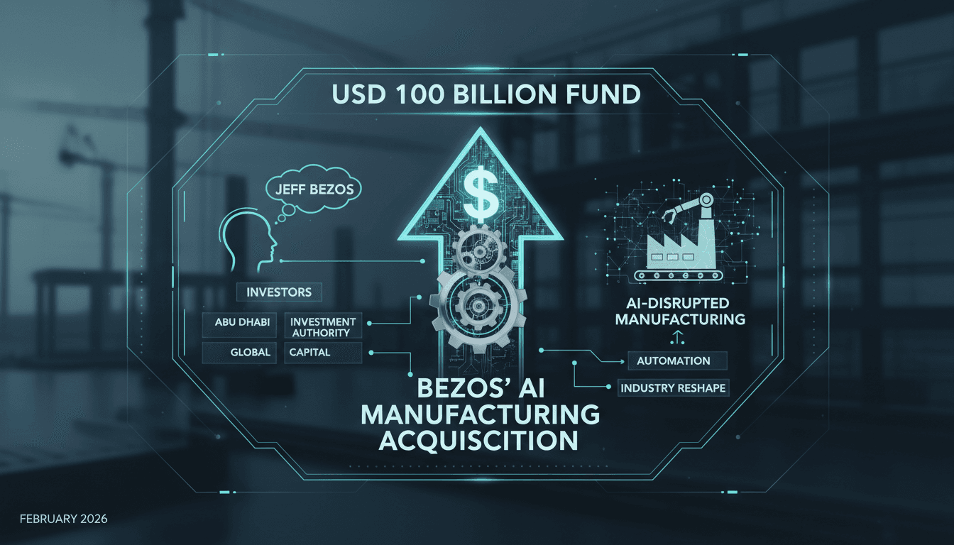 Jeff Bezos proposes $100 billion fund to acquire AI-disrupted manufacturing firms