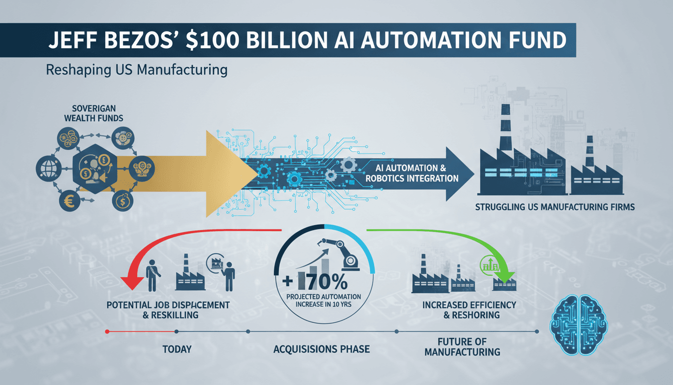 Jeff Bezos Initiates $100 Billion Fund to Acquire Manufacturing Firms for AI Automation