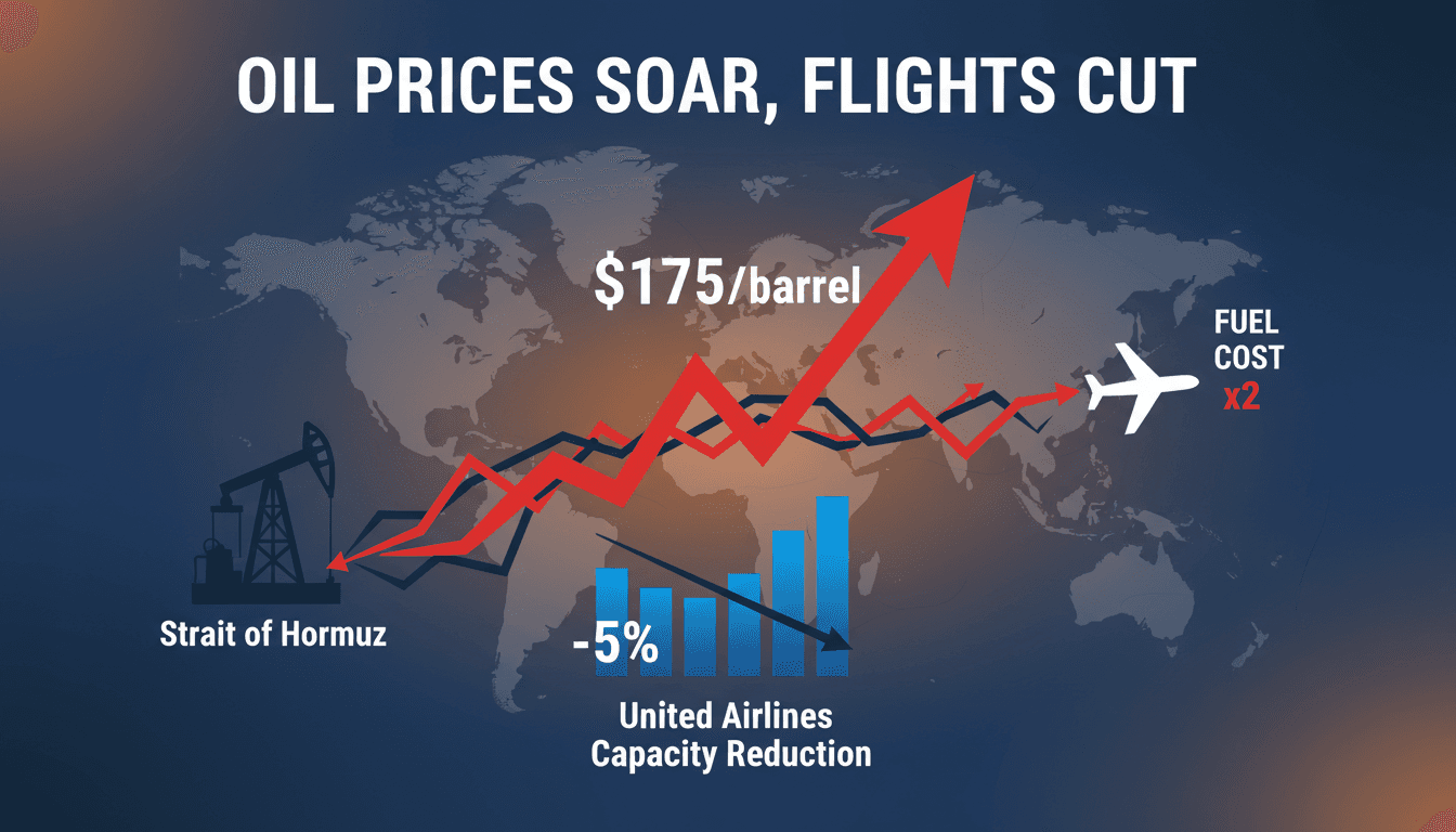 United Airlines Plans Capacity Reductions Amid Rising Oil Prices Linked to U.S.-Israel-Iran Conflict