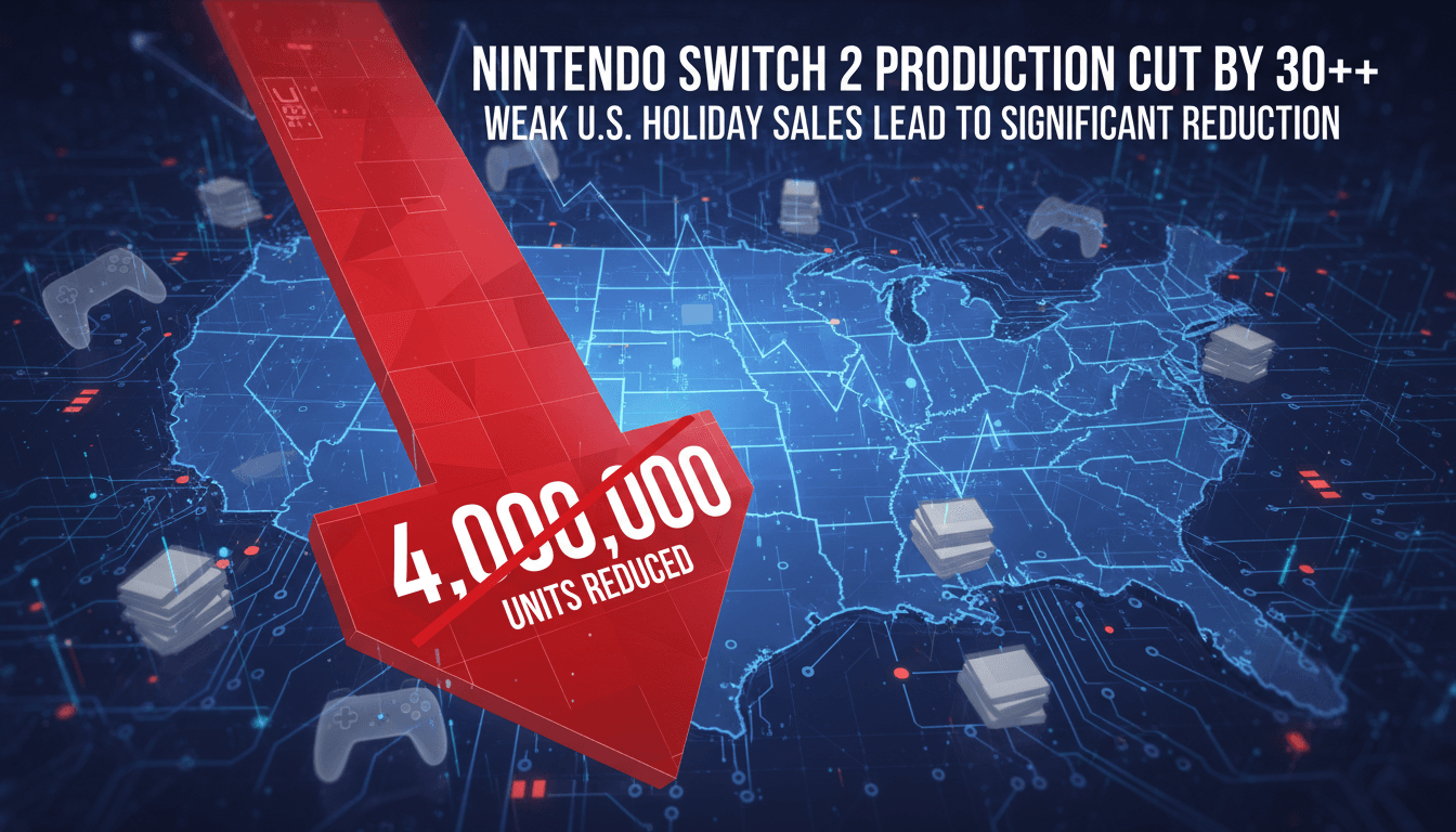 Nintendo Cuts Switch 2 Production by Over 30% Due to Weak U.S. Holiday Sales