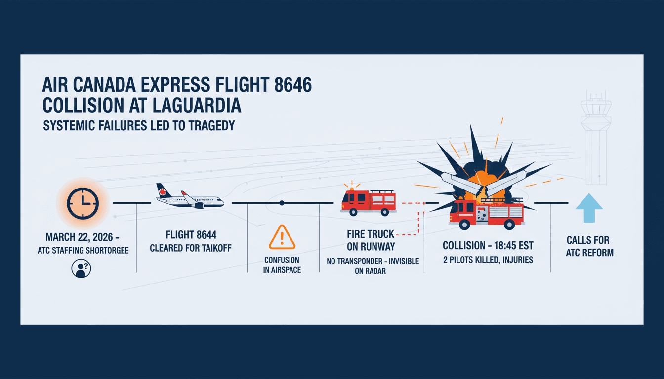 Air Canada Express Flight 8646 Collides with Fire Truck at LaGuardia Airport