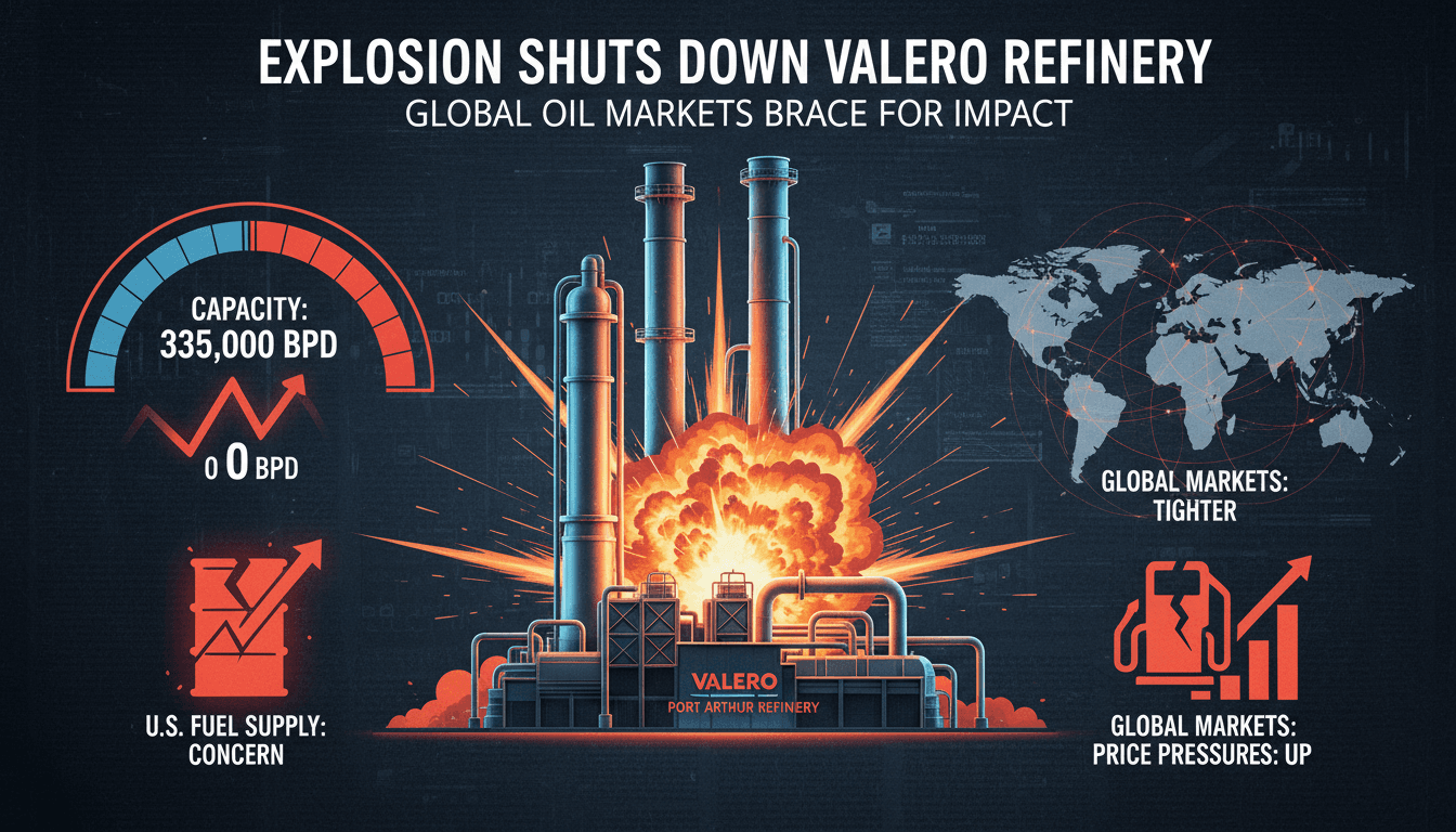 Explosion at Valero Port Arthur Refinery Leads to Complete Shutdown