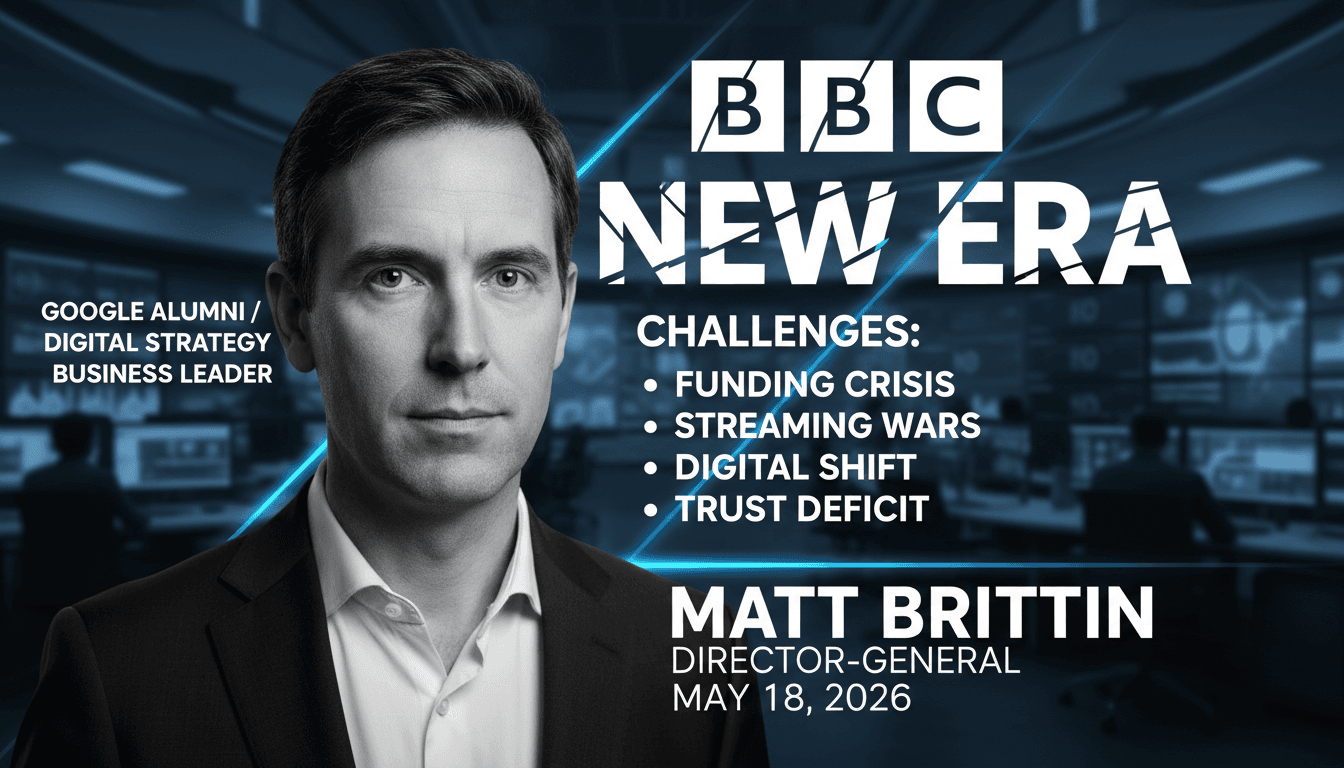 Matt Brittin appointed as new Director-General of the BBC