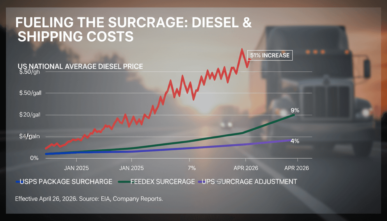 USPS Implements First-Ever 8% Fuel Surcharge on Package Services Amid Rising Diesel Costs