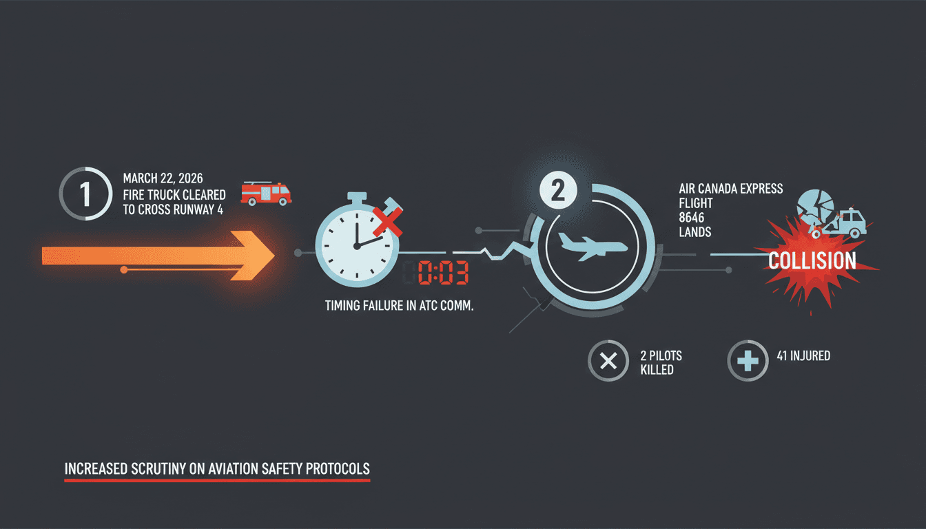 Air Canada Express Flight 8646 Collides with Fire Truck at LaGuardia Airport